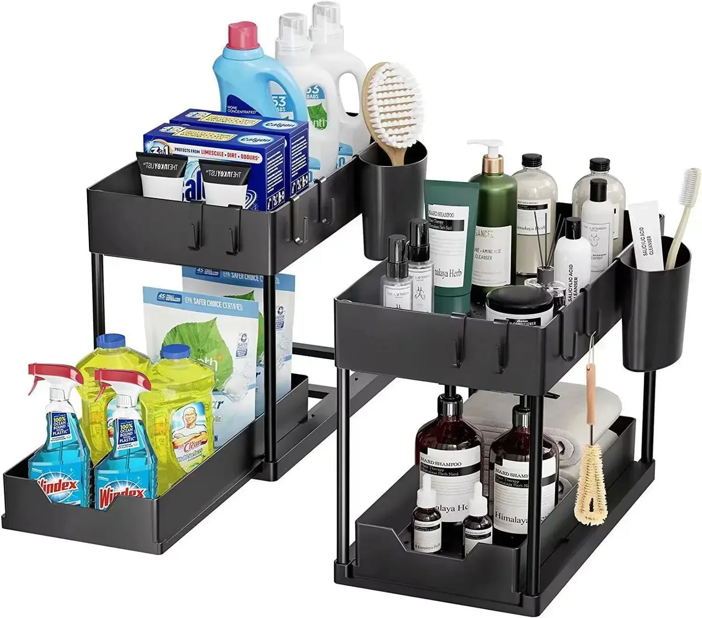 Under Sink Organizer With Sliding Drawer